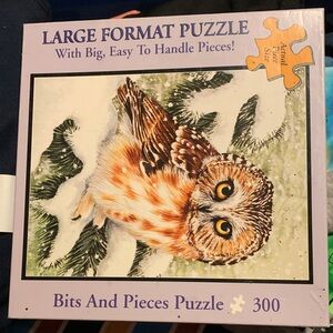 300-Piece Owl Puzzle - Brown/White